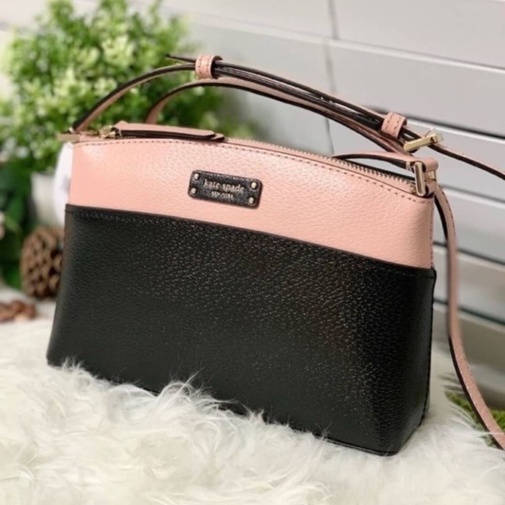 Kate Spade Jeanne Crossbody Bag. Black/ Blush - Picture 2 of 10